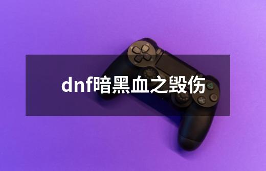 dnf暗黑血之毁伤-第1张-游戏资讯-一震网