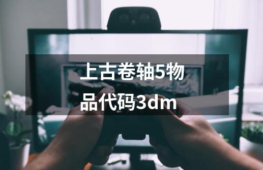 上古卷轴5物品代码3dm-第1张-游戏资讯-一震网