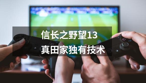 信长之野望13真田家独有技术-第1张-游戏资讯-一震网