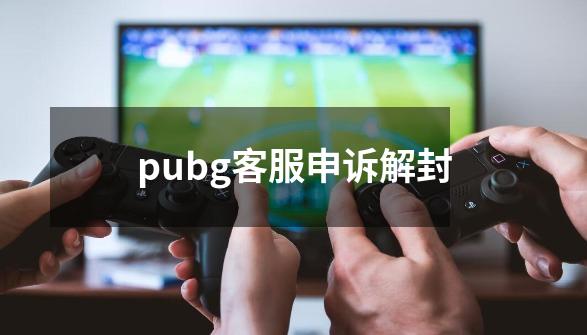 pubg客服申诉解封-第1张-游戏资讯-一震网