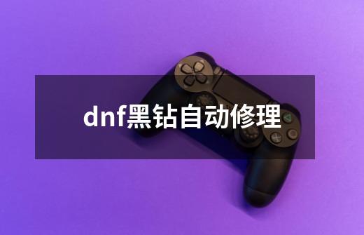 dnf黑钻自动修理-第1张-游戏资讯-一震网