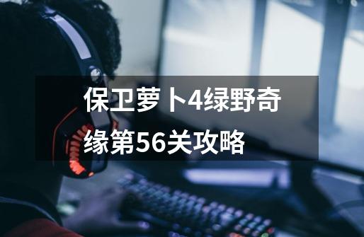 保卫萝卜4绿野奇缘第56关攻略-第1张-游戏资讯-一震网