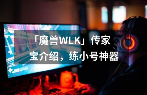 「魔兽WLK」传家宝介绍，练小号神器-第1张-游戏资讯-一震网