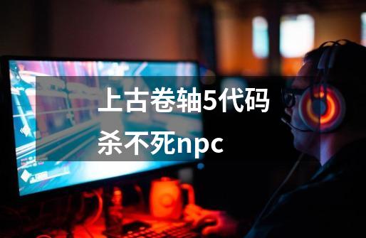 上古卷轴5代码杀不死npc-第1张-游戏资讯-一震网