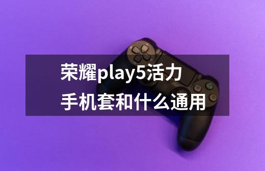 荣耀play5活力手机套和什么通用-第1张-游戏资讯-一震网