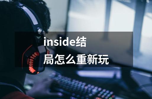 inside结局怎么重新玩-第1张-游戏资讯-一震网