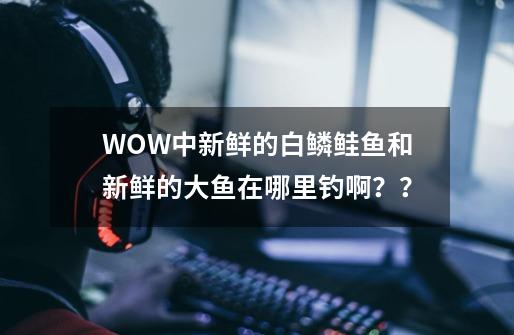 WOW中新鲜的白鳞鲑鱼和新鲜的大鱼在哪里钓啊？？-第1张-游戏资讯-一震网