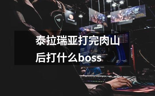 泰拉瑞亚打完肉山后打什么boss-第1张-游戏资讯-一震网