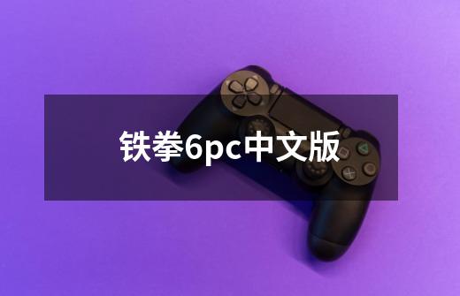 铁拳6pc中文版-第1张-游戏资讯-一震网