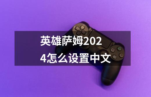 英雄萨姆2024怎么设置中文-第1张-游戏资讯-一震网