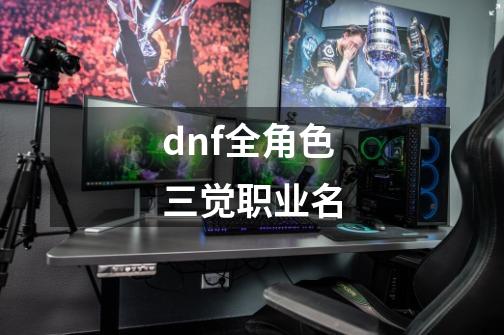 dnf全角色三觉职业名-第1张-游戏资讯-一震网