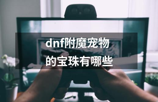 dnf附魔宠物的宝珠有哪些-第1张-游戏资讯-一震网