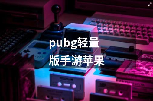 pubg轻量版手游苹果-第1张-游戏资讯-一震网