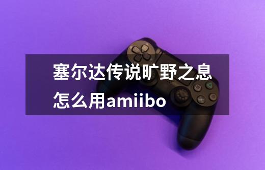 塞尔达传说旷野之息怎么用amiibo-第1张-游戏资讯-一震网