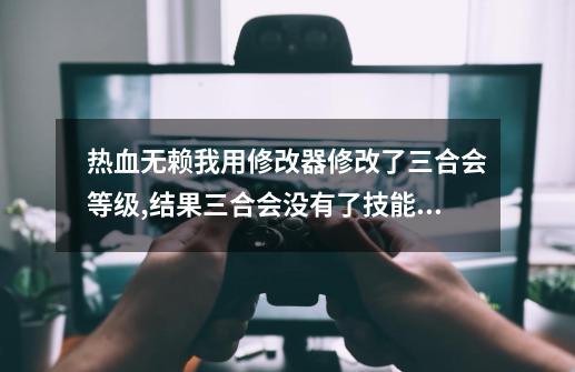 热血无赖我用修改器修改了三合会等级,结果三合会没有了技能点数(不能升...-第1张-游戏资讯-一震网