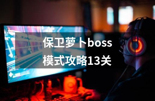 保卫萝卜boss模式攻略13关-第1张-游戏资讯-一震网