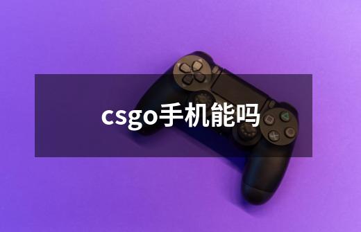 csgo手机能吗-第1张-游戏资讯-一震网