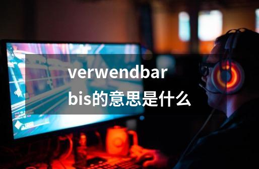 verwendbarbis的意思是什么-第1张-游戏资讯-一震网