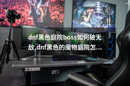 dnf黑色庭院boss如何破无敌,dnf黑色的魔物庭院怎么打不了-第1张-游戏资讯-一震网