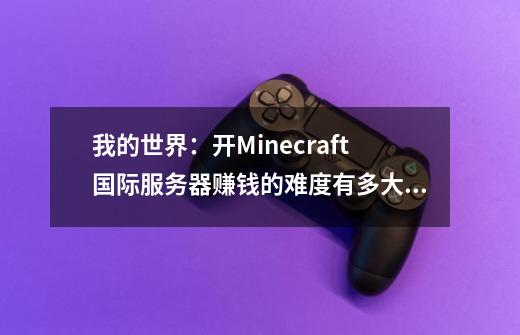 我的世界：开Minecraft国际服务器赚钱的难度有多大？-第1张-游戏资讯-一震网