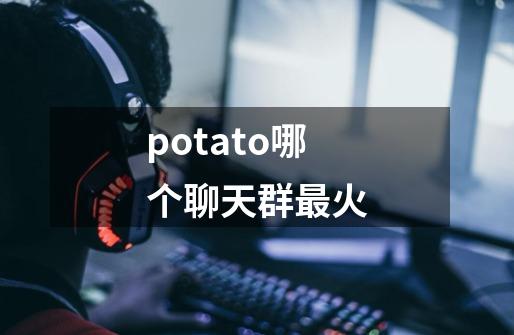 potato哪个聊天群最火-第1张-游戏资讯-一震网