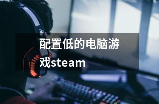 配置低的电脑游戏steam-第1张-游戏资讯-一震网