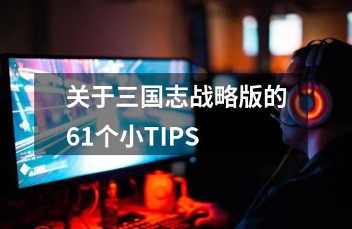 关于三国志战略版的61个小TIPS-第1张-游戏资讯-一震网