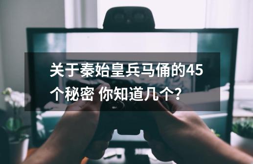 关于秦始皇兵马俑的45个秘密 你知道几个？-第1张-游戏资讯-一震网