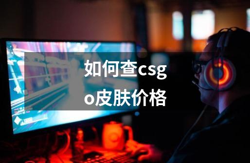 如何查csgo皮肤价格-第1张-游戏资讯-一震网