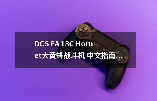 DCS FA 18C Hornet大黄蜂战斗机 中文指南 第2部分-控制设置-第1张-游戏资讯-一震网