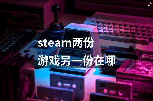 steam两份游戏另一份在哪-第1张-游戏资讯-一震网