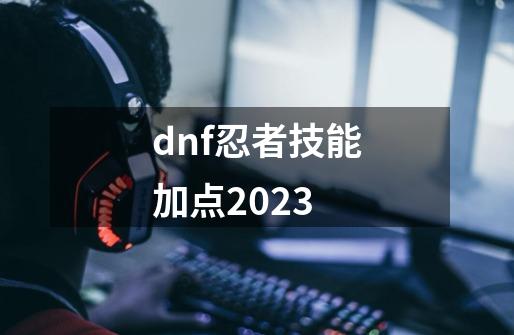 dnf忍者技能加点2023-第1张-游戏资讯-一震网