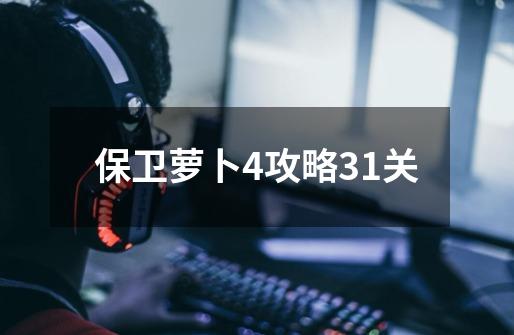 保卫萝卜4攻略31关-第1张-游戏资讯-一震网