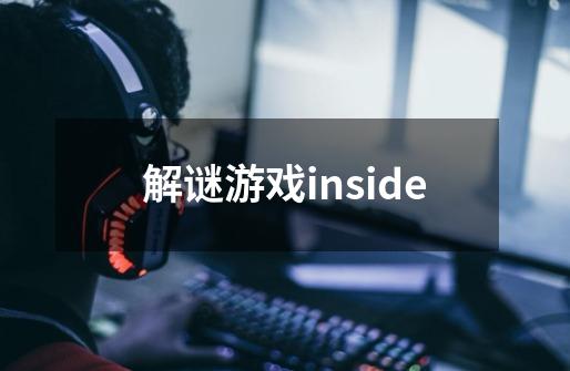 解谜游戏inside-第1张-游戏资讯-一震网