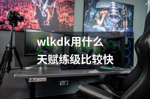 wlkdk用什么天赋练级比较快-第1张-游戏资讯-一震网